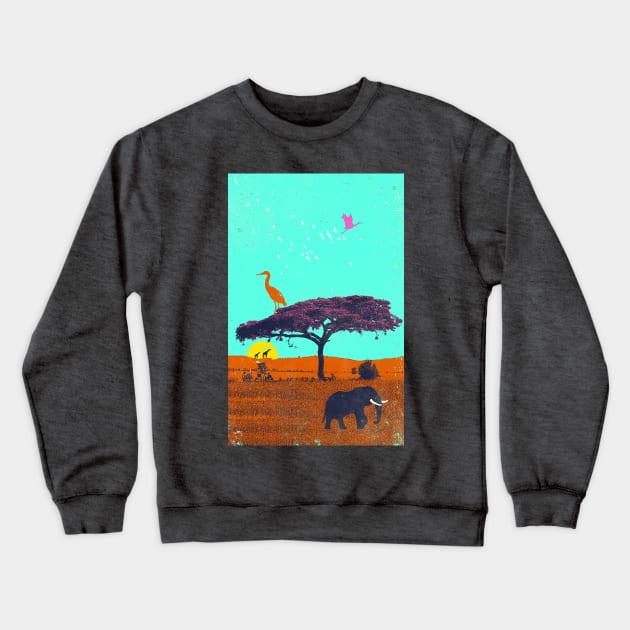 AFRICA VIBES Crewneck Sweatshirt by Showdeer